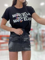 Marc Ellis T-Shirt TDS17 - SanShopLuxury - 2023, Abbigliamento, Bianco, Donna, L, M, Marc Ellis, Nero, Outlet, Primavera/Estate, Rosa, S, SS23, T-Shirt, XL, XS