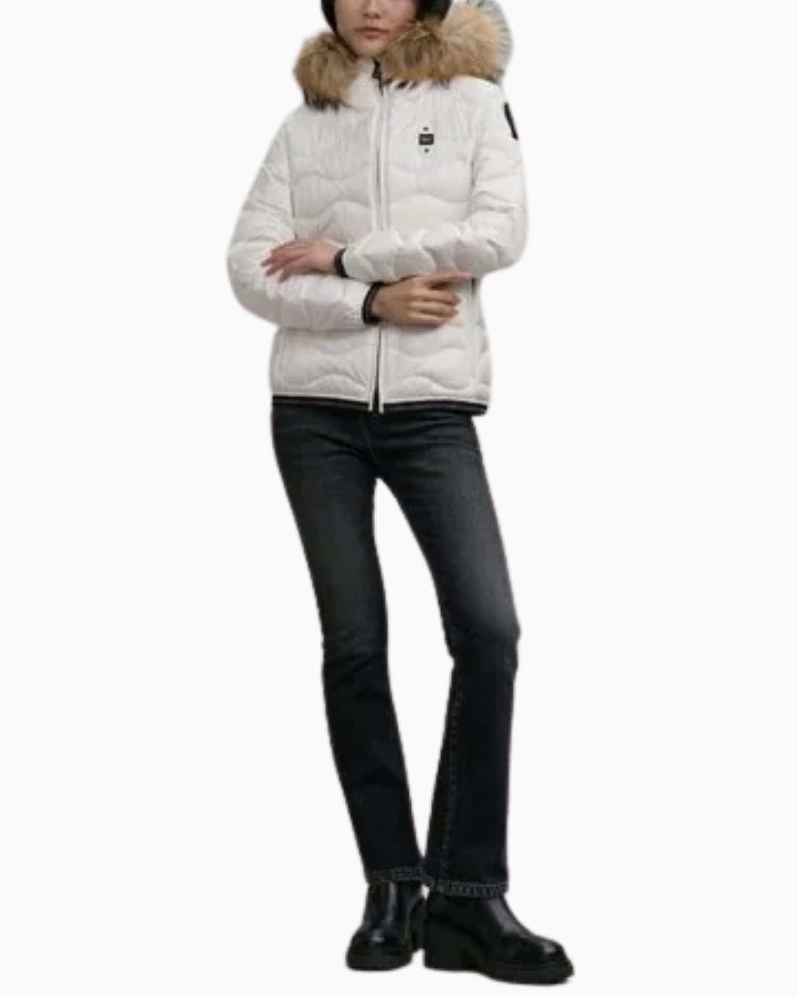 Blauer Giubbino 25WBLDC03096-100BI - SanShopLuxury - 2025, Abbigliamento, Autunno/Inverno, Bianco, Blauer, Donna, FW25, Giubbino, Idoneo, L, M, New, S, XL, XXL