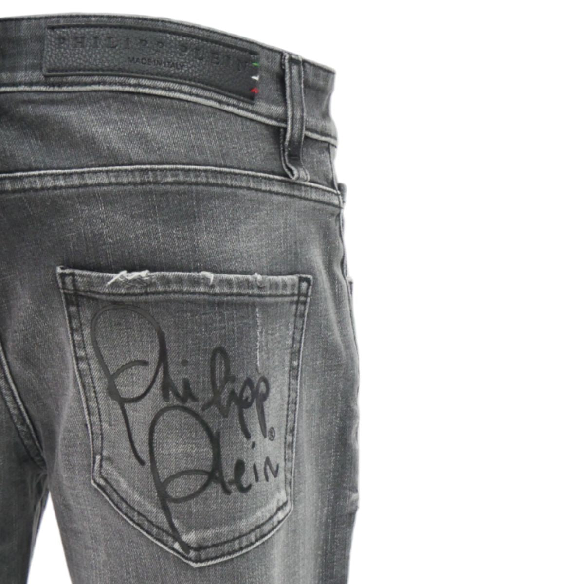 Philipp Plein Jeans MDT1065PDE001N - SanShopLuxury - -50%, 2018, 47, 48, 52, Abbigliamento, Autunno/Inverno, FW18, Jeans, Nero, Outlet, Philipp Plein, Uomo