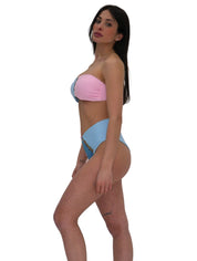 District Margherita Mazzei Costume 3DE16-3DE26 - SanShopLuxury - 2023, Abbigliamento, Azzurro-Rosa, Beachwear, Costume, District Margherita Mazzei, Donna, Fascia, L, Outlet, Primavera/Estate, S, SS23, Ultimo