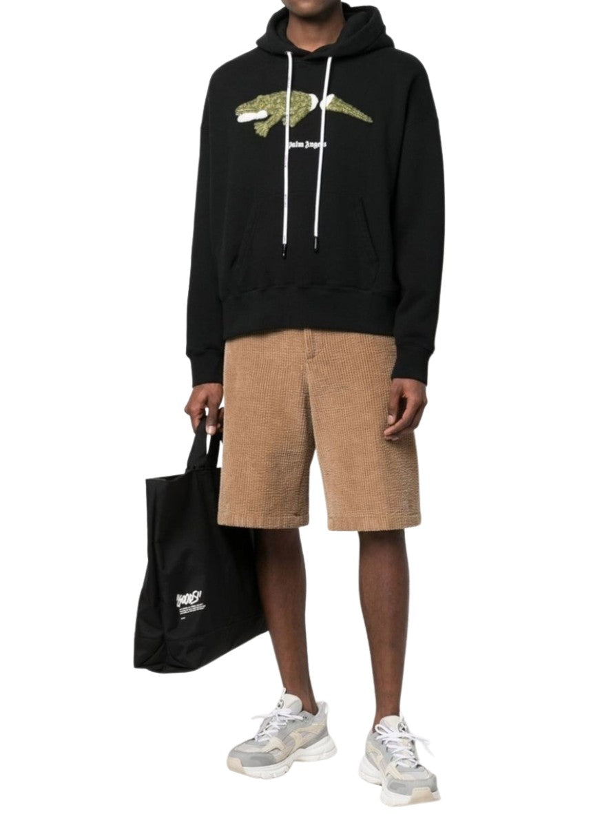 Felpa Palm Angels PMBB058C99FLE002 - SanShopLuxury - Abbigliamento, Autunno/Inverno, Bianco, Carry Over, Con Cappuccio, Continuativo, Felpa, Idoneo, M, Nero, New, Palm Angels, Primavera/Estate, S, Uomo, XL