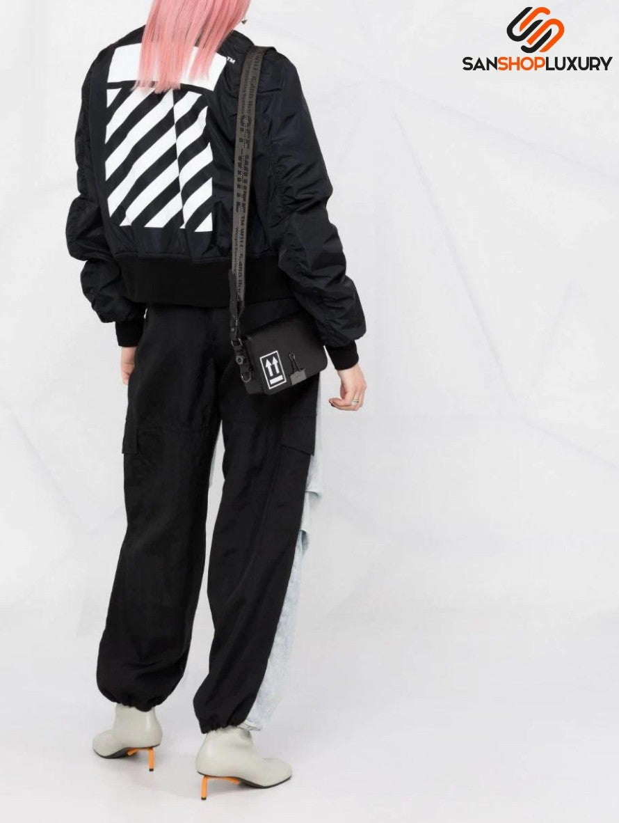 Giubbino Off-White OWEH017C99FAB0021001 - SanShopLuxury - Abbigliamento, Autunno/Inverno, Carry Over, Continuativo, Donna, Giubbino, Giubbotteria, Idoneo, L, M, Nero, New, Off-White, Primavera/Estate, S