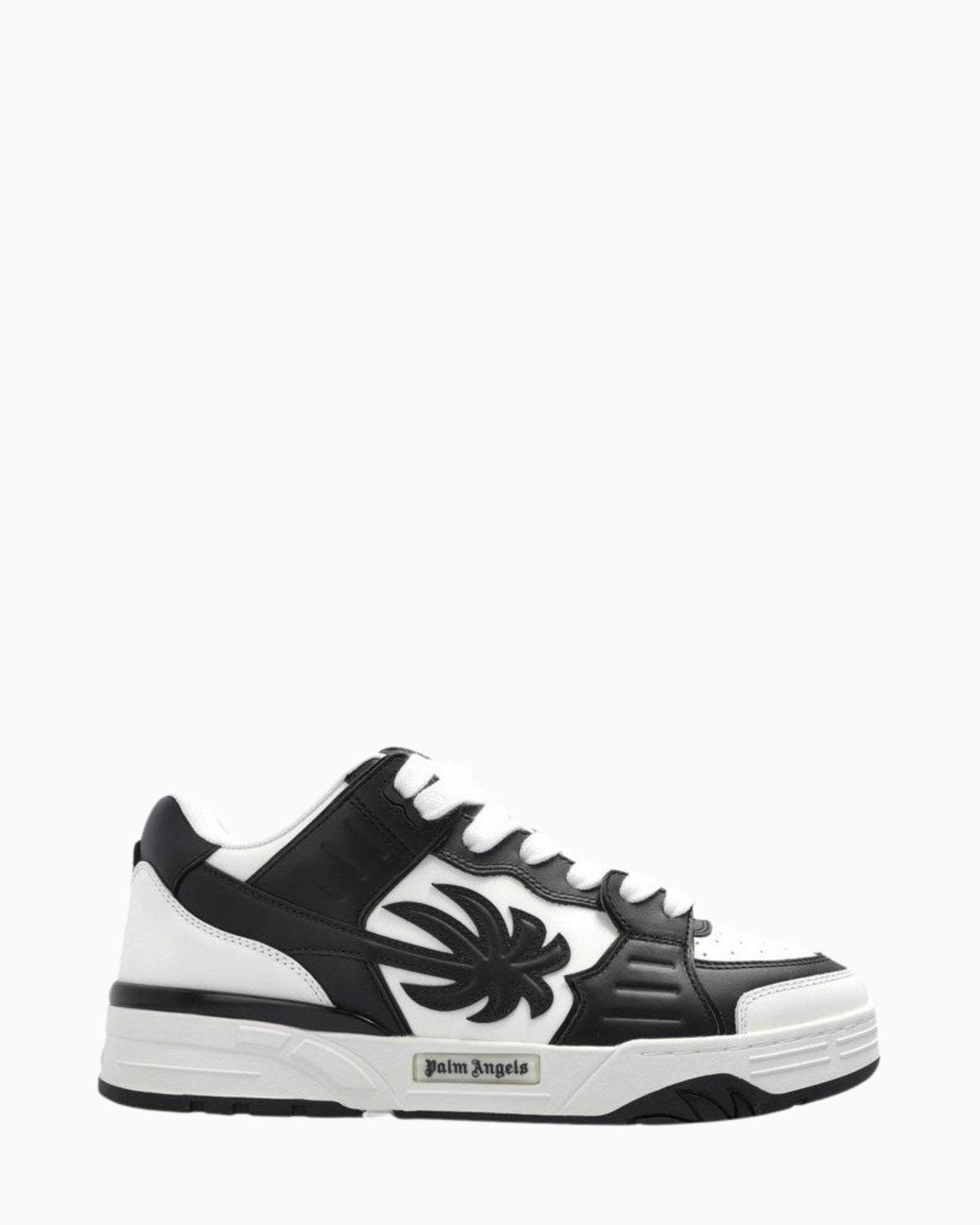 Palm Angels Sneakers PMIA101S25LEA0010110 - SanShopLuxury - 2025, 41, 42, 43, 44, Autunno/Inverno, Bianco-Nero, Calzature, Continuativo, Idoneo, New, Palm Angels, Primavera/Estate, Sneakers, SS25, Uomo