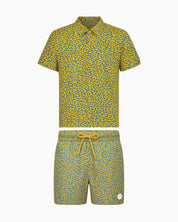 Island Coco Camicia ICU606-CORALLO PETROLIO