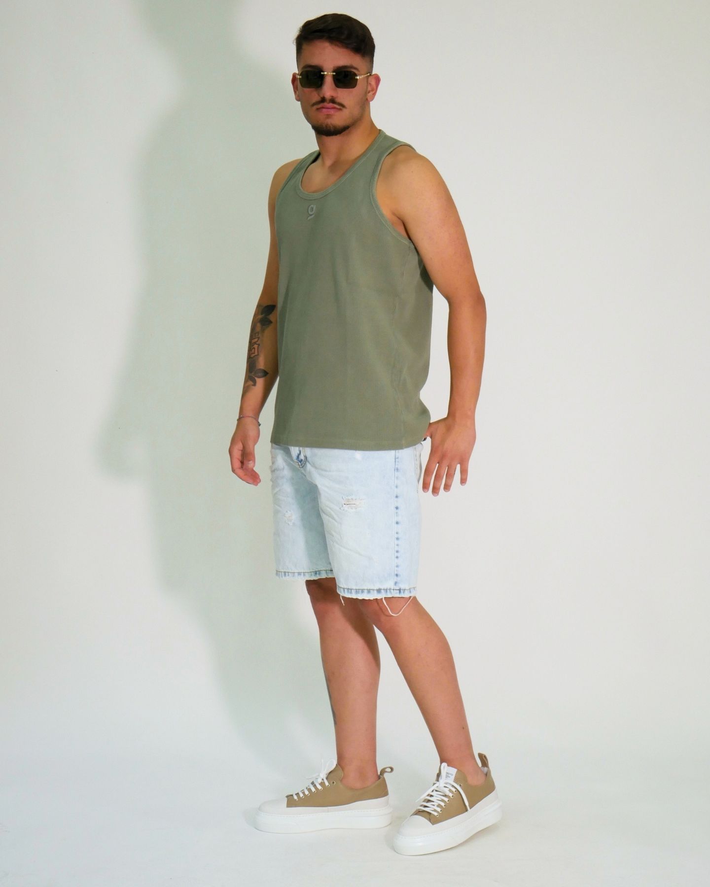 Gavensemble T-Shirt Canotta TANK1000-V - SanShopLuxury - 2024, Abbigliamento, Gavensemble, Idoneo, L, M, Outlet, Primavera/Estate, S, Salvia, SS24, T-Shirt Canotta, Uomo, Verde, XL, XXL