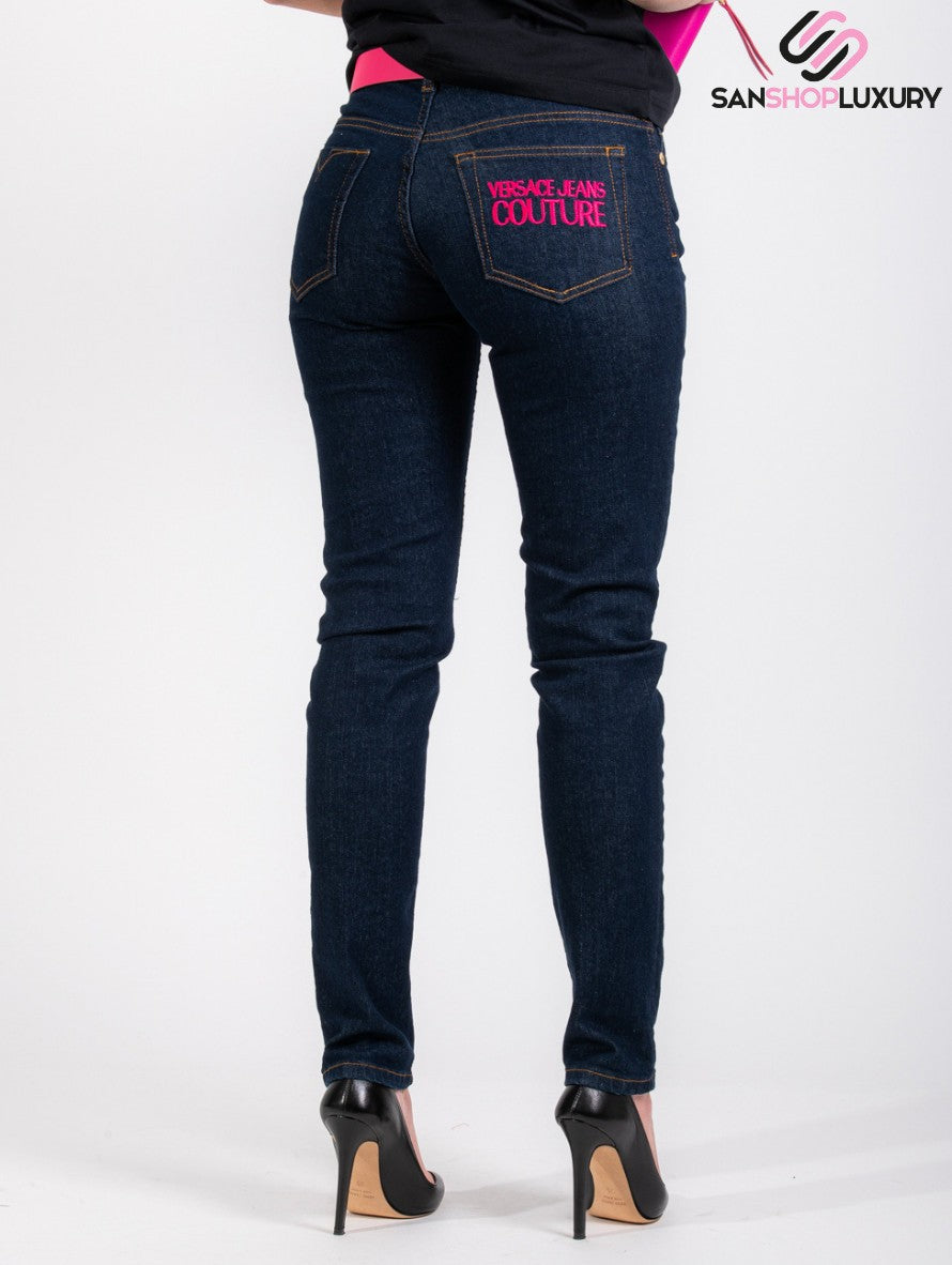 Versace Jeans Couture Jeans 71HAB5K3 CDW02 - SanShopLuxury - -50%, 2021, 44, Abbigliamento, Autunno/Inverno, Blu, Donna, FW21, Jeans, Outlet, Ultimo, Versace Jeans Couture