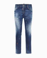 Dsquared2 Jeans S75LB1061/S30664470 - SanShopLuxury - 2025, 38, 40, 42, 44, Abbigliamento, Autunno/Inverno, Blu, Donna, Dsquared2, FW25, Idoneo, Jeans, New