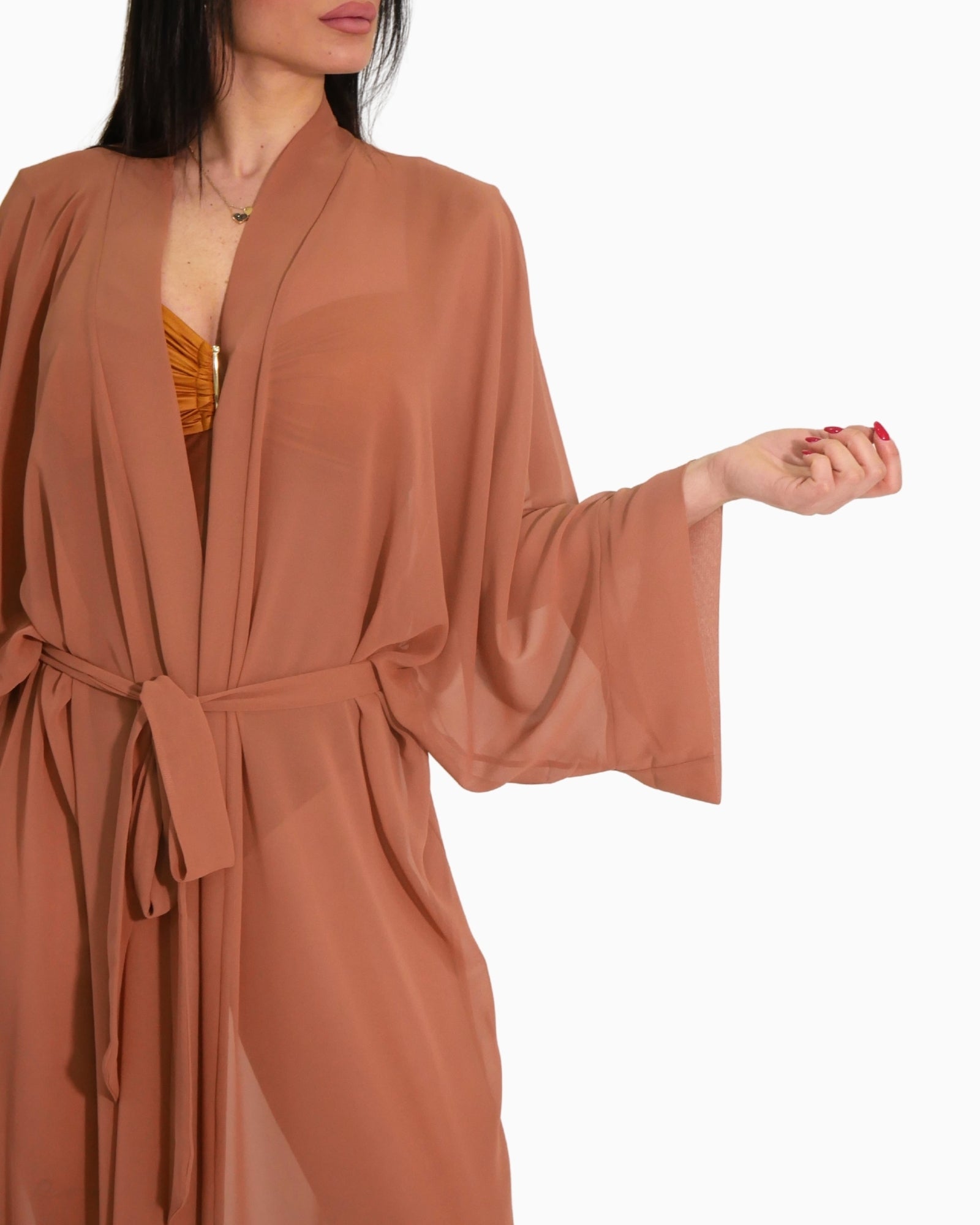 District Margherita Mazzei Copricostume 5WU73 0710 - SanShopLuxury - 2025, Abbigliamento, Beachwear, Beige, Copricostume, District Margherita Mazzei, Donna, Idoneo, Kimono Lungo, New, Primavera/Estate, SS25, Unica