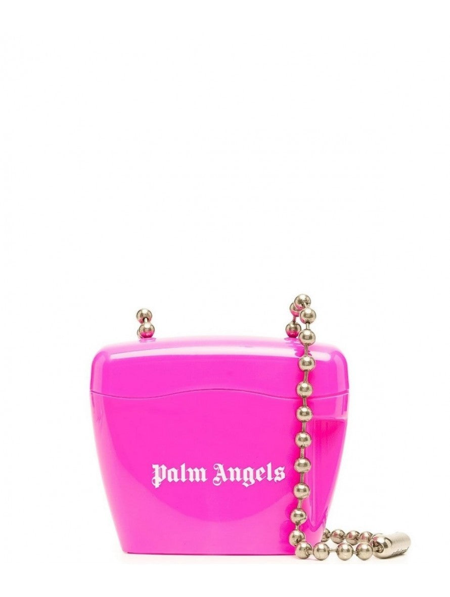 Palm Angels Borsa Da Spalla PWNQ002C99PLA001 - SanShopLuxury - Autunno/Inverno, Borsa Da Spalla, Carry Over, Continuativo, Donna, Fucsia, Idoneo, Nero, New, Palm Angels, Primavera/Estate, Rosa, Tracolla Rigida, Unica, Valigeria