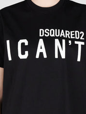 Dsquared2 T-Shirt S75GD0213/S23009900 - SanShopLuxury - 2022, Abbigliamento, Autunno/Inverno, Donna, Dsquared2, FW22, Idoneo, L, M, Nero, Outlet, S, T-Shirt, XL