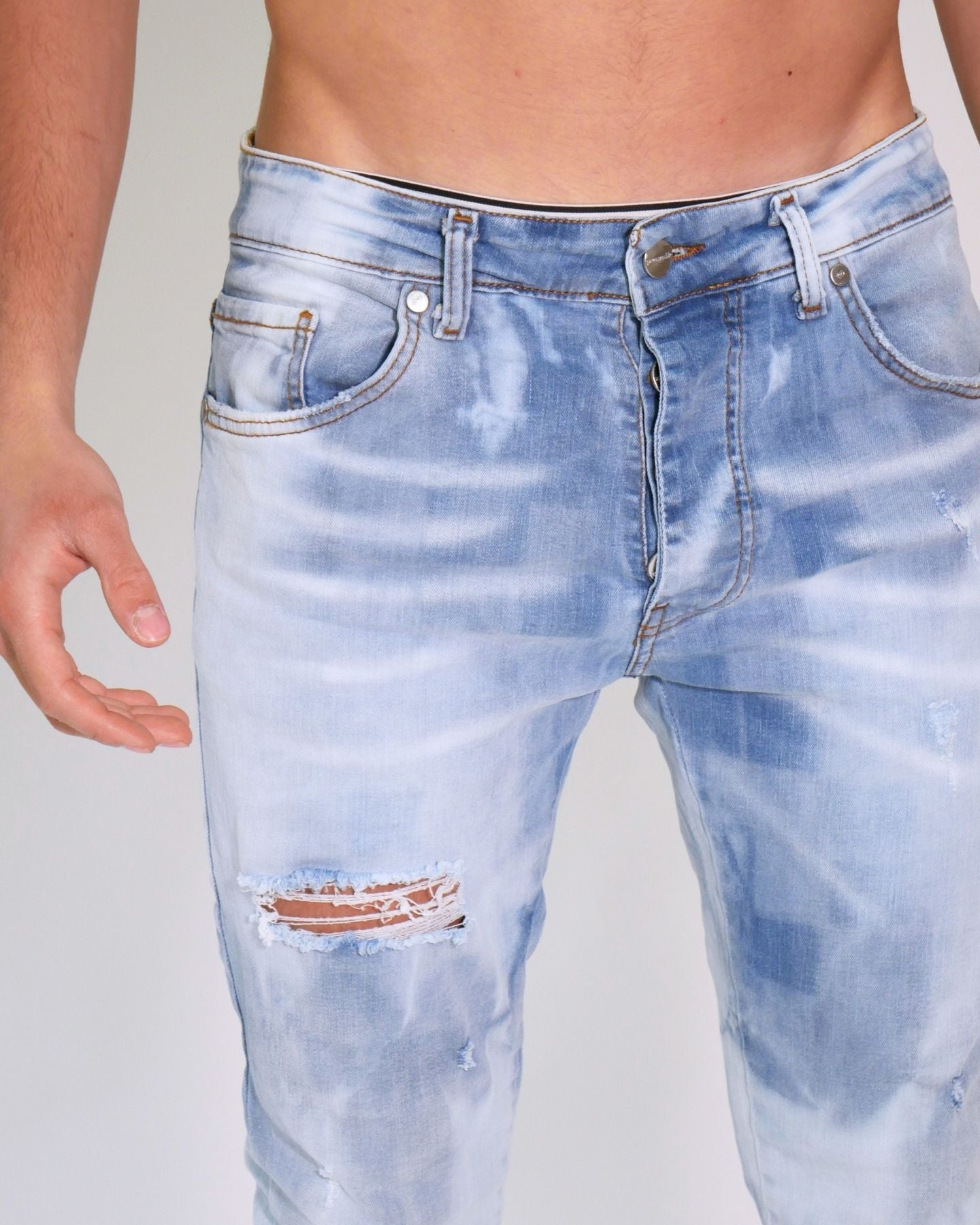 Gavensemble Jeans JEANS200 - SanShopLuxury - 2024, 44, 46, 48, 50, 52, 54, Abbigliamento, Azzurro, Gavensemble, Idoneo, Jeans, Outlet, Primavera/Estate, SS24, Turchese, Uomo