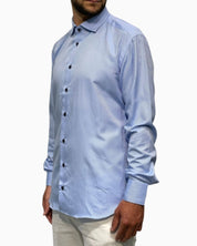 Sartoria Italiana Camicia 002-ROMA-9 - SanShopLuxury - 2019, 41, Abbigliamento, Autunno/Inverno, Azzurro, Camicia, Carry Over, Continuativo, Idoneo, New, Primavera/Estate, Sartoria Italiana, Uomo