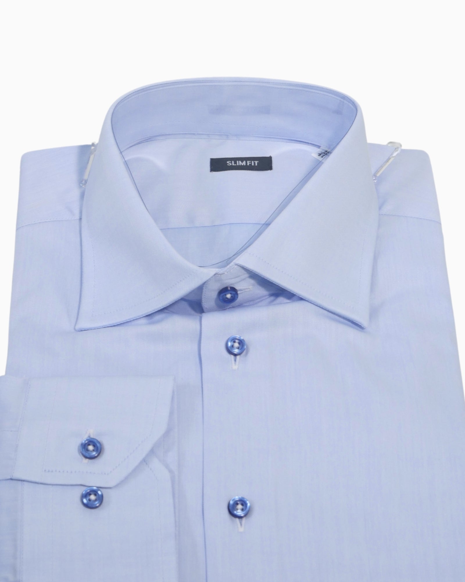 Sartoria Italiana Camicia 002-ROMA-5 - SanShopLuxury - 2019, 40, 41, Abbigliamento, Autunno/Inverno, Azzurro, Camicia, Carry Over, Continuativo, Idoneo, New, Primavera/Estate, Sartoria Italiana, Uomo