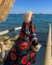 District Margherita Mazzei Copricostume 5PS72-0050 - SanShopLuxury - 2025, Abbigliamento, Beachwear, Copricostume, District Margherita Mazzei, Donna, Idoneo, Kimono Lungo, Nero, New, Primavera/Estate, SS25, Ultimo, Unica