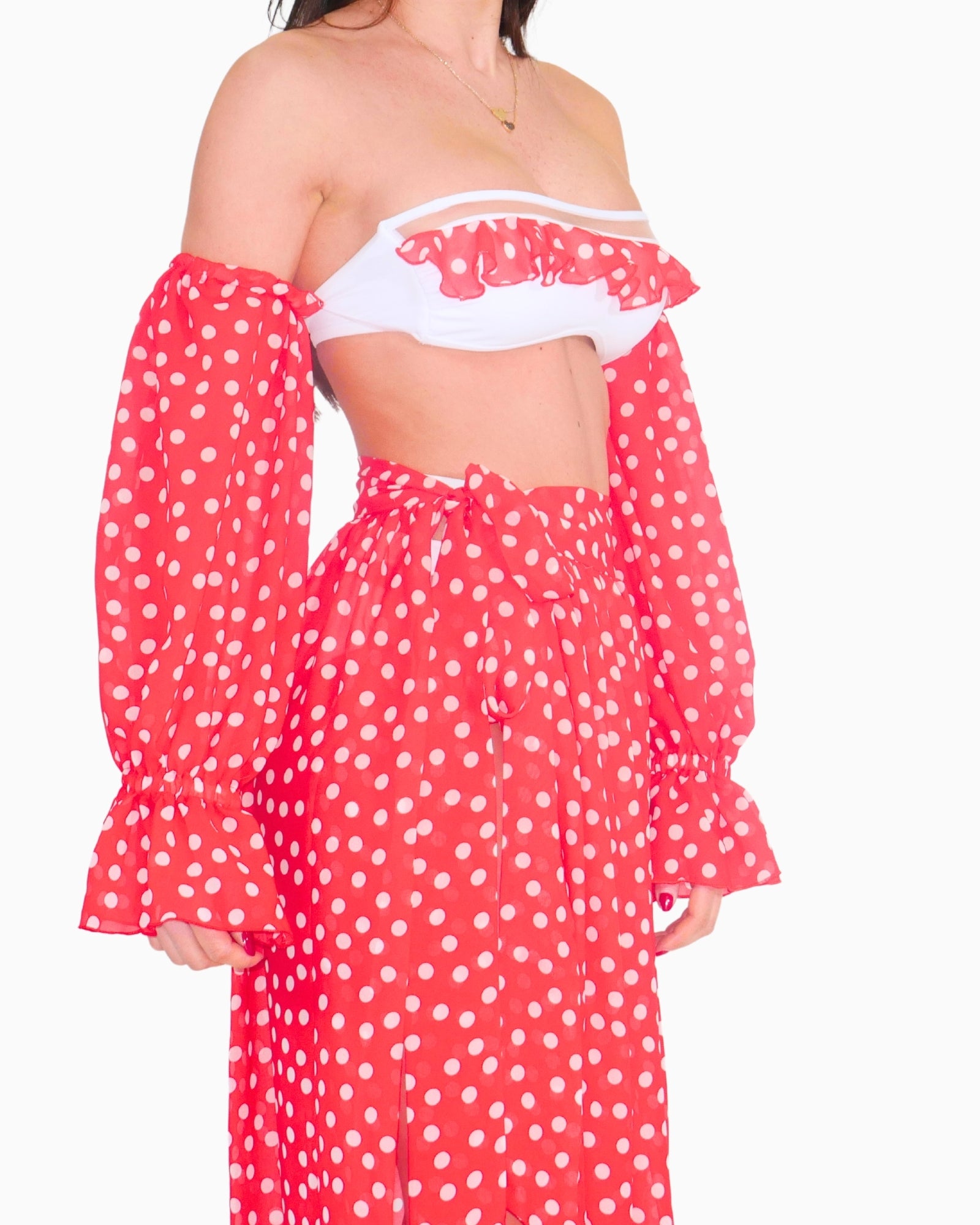 District Margherita Mazzei Copricostume 5PP68-0026 - SanShopLuxury - 2025, 40, 42, 44, Abbigliamento, Beachwear, Copricostume, District Margherita Mazzei, Donna, Gonna, Idoneo, New, Primavera/Estate, Rosso, SS25, Ultimo