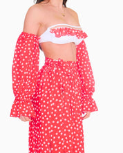 District Margherita Mazzei Copricostume 5PP68-0026 - SanShopLuxury - 2025, 40, 42, 44, Abbigliamento, Beachwear, Copricostume, District Margherita Mazzei, Donna, Gonna, Idoneo, New, Primavera/Estate, Rosso, SS25, Ultimo