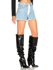 Off-White Short OWYC001S18955144/7101 - SanShopLuxury - -50%, 2018, 45, 46, Abbigliamento, Azzurro, Blu, Donna, Off-White, Outlet, Primavera/Estate, Short, SS18