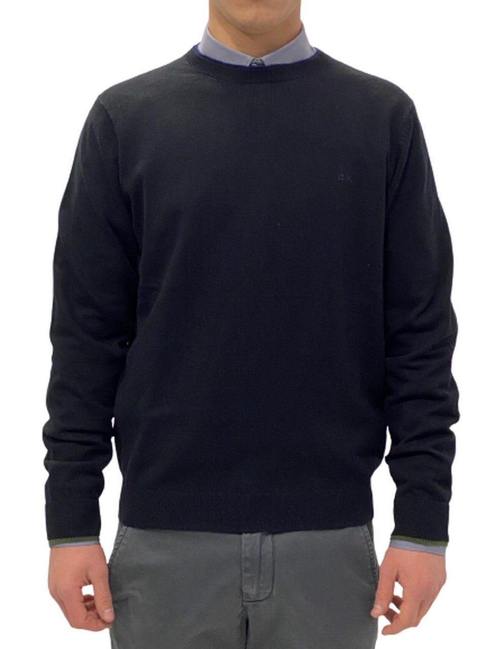 Sun 68 Maglieria 26144 - SanShopLuxury - -50%, 2018, Abbigliamento, Autunno/Inverno, Blu, FW18, M, Maglieria, Nero, Outlet, S, Sun 68, Uomo