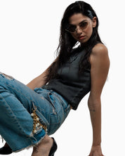 Donotconform Canotta W-TANK50-LAV1 - SanShopLuxury - 2025, Abbigliamento, Canotta, Donna, Donotconform, Idoneo, L, M, Nero, New, Primavera/Estate, S, SS25, XS