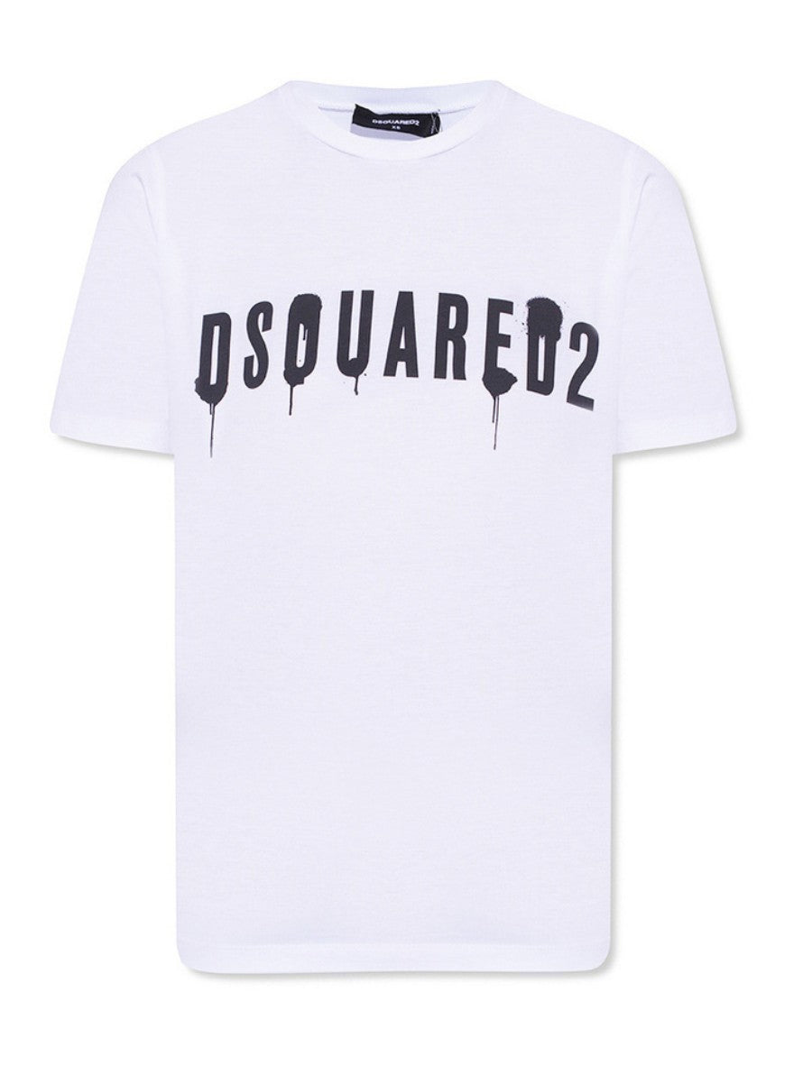 Dsquared2 T-Shirt S75GD0261 S230009 - SanShopLuxury - 2022, Abbigliamento, Autunno/Inverno, Bianco, Continuativo, Donna, Dsquared2, Idoneo, M, Nero, Outlet, Primavera/Estate, S, SS22, T-Shirt, XL