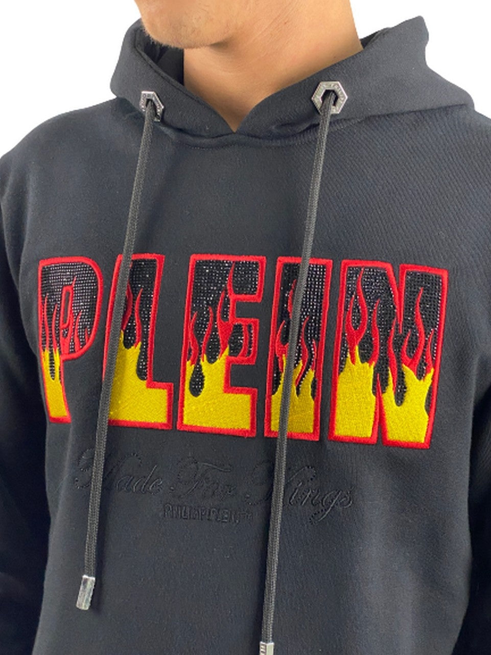 Philipp Plein Felpa CMJB2119/PJO002N02 - SanShopLuxury - -50%, 2020, Abbigliamento, Autunno/Inverno, Con Cappuccio, Felpa, FW20, Nero, Outlet, Philipp Plein, Ultimo, Uomo, XL