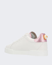 Dolce & Gabbana Sneakers CK1602 AN298 87587 - SanShopLuxury - 36, 37, 38, 39, 39.5, 40, Autunno/Inverno, Bianco, Bianco-Rosa, Calzature, Carry Over, Continuativo, Dolce & Gabbana, Donna, Idoneo, New, Primavera/Estate, Sneakers