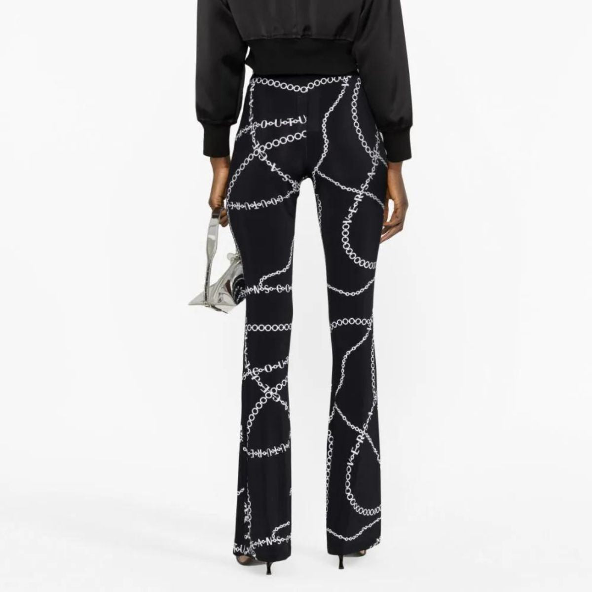 Versace Jeans Couture Pantalone 75HAC1A7 JS201 - SanShopLuxury - 2023, 38, 40, 42, A Zampa, Abbigliamento, Autunno/Inverno, Donna, FW23, Nero, Outlet, Pantalone, Versace Jeans Couture