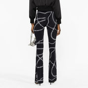 Versace Jeans Couture Pantalone 75HAC1A7 JS201 - SanShopLuxury - 2023, 38, 40, 42, A Zampa, Abbigliamento, Autunno/Inverno, Donna, FW23, Nero, Outlet, Pantalone, Versace Jeans Couture