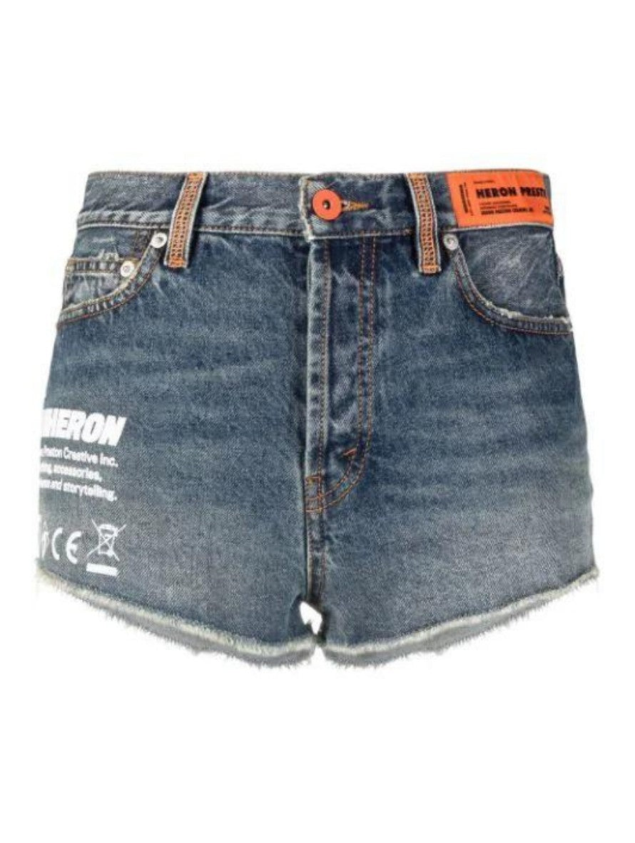 Heron Preston Short HWYC002S22DEN001 4001 - SanShopLuxury - 2022, 39, 40, 41, Abbigliamento, Blu, Donna, Heron Preston, Outlet, Primavera/Estate, Short, SS22, Ultimo