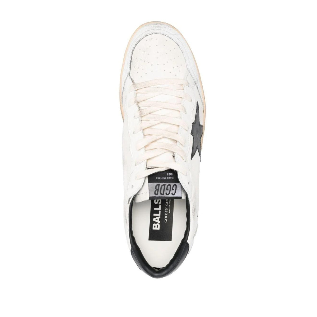 Sneakers Golden Goose GMF00117/F00377110283 - SanShopLuxury - 40, 41, 43, 45, Autunno/Inverno, Bianco, Bianco-Nero, Calzature, Carry Over, Continuativo, Golden Goose, New, Primavera/Estate, Sneakers, Stellato, Uomo