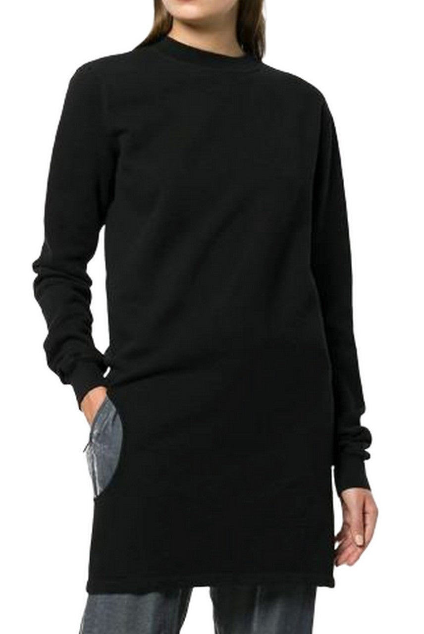 Rick Owens Drkshdw Felpa DS19F6231/F - SanShopLuxury - -50%, 2019, Abbigliamento, Autunno/Inverno, Donna, Felpa, FW19, Girocollo, Nero, Outlet, Rick Owens Drkshdw, S, Ultimo