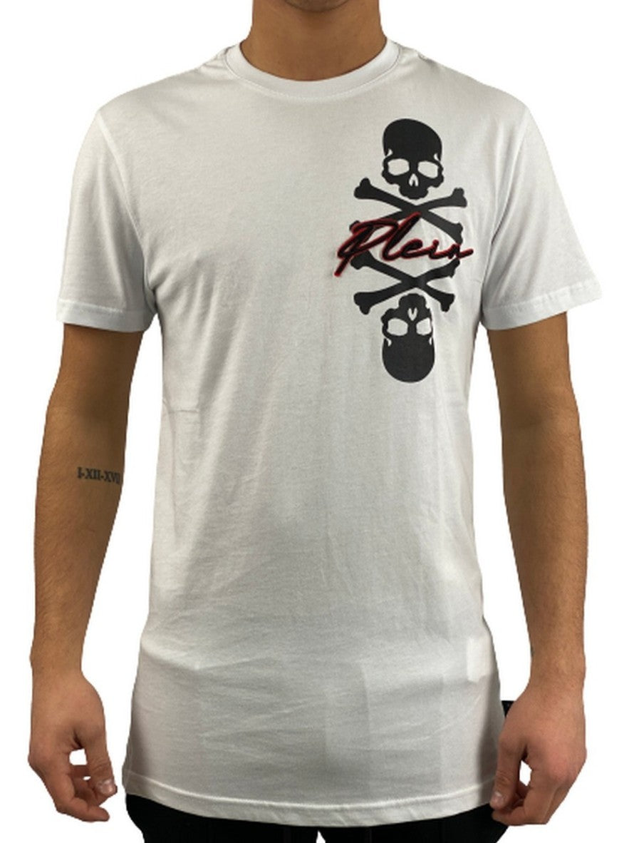 Philipp Plein T-Shirt CMTK4631/PJY002N01 - SanShopLuxury - -50%, 2020, Abbigliamento, Autunno/Inverno, Bianco, FW20, L, M, Nero, Outlet, Philipp Plein, S, T-Shirt, Uomo, XL, XXL