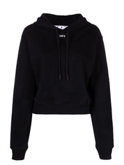 Off-White Felpa OWBB016C99JER001 - SanShopLuxury - Abbigliamento, Autunno/Inverno, Carry Over, Con Cappuccio, Continuativo, Donna, Felpa, Idoneo, L, M, Nero, New, Off-White, Primavera/Estate, S