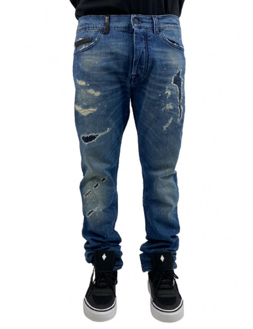 Inverno, Blu, FW16, Jeans, Marcelo Burlon, Outlet, Uomo