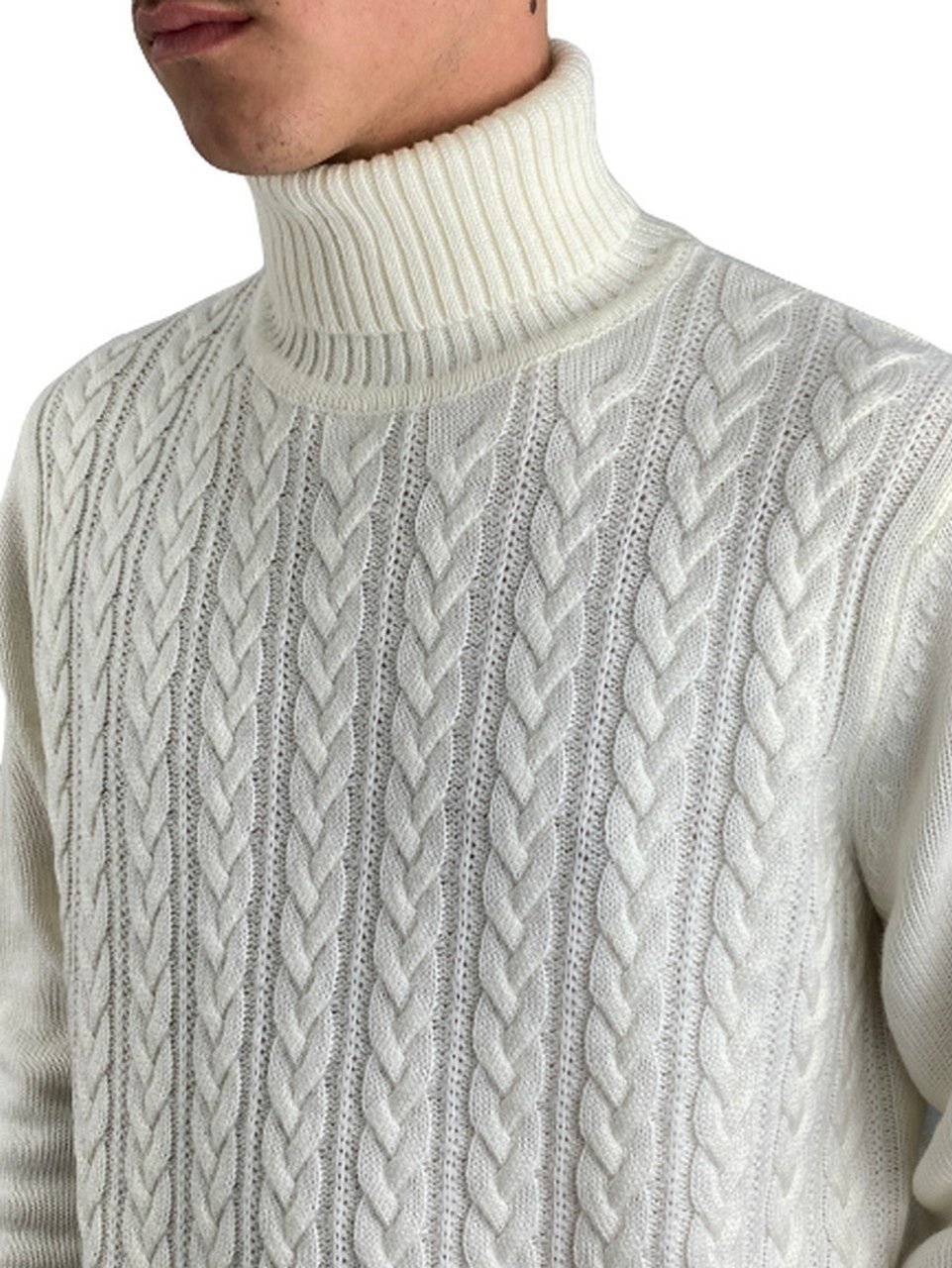 Dik Tat Maglieria DK87013 - SanShopLuxury - -50%, 2020, Abbigliamento, Autunno/Inverno, Bianco, Dik Tat, FW20, Maglieria, Nero, Outlet, S, Uomo