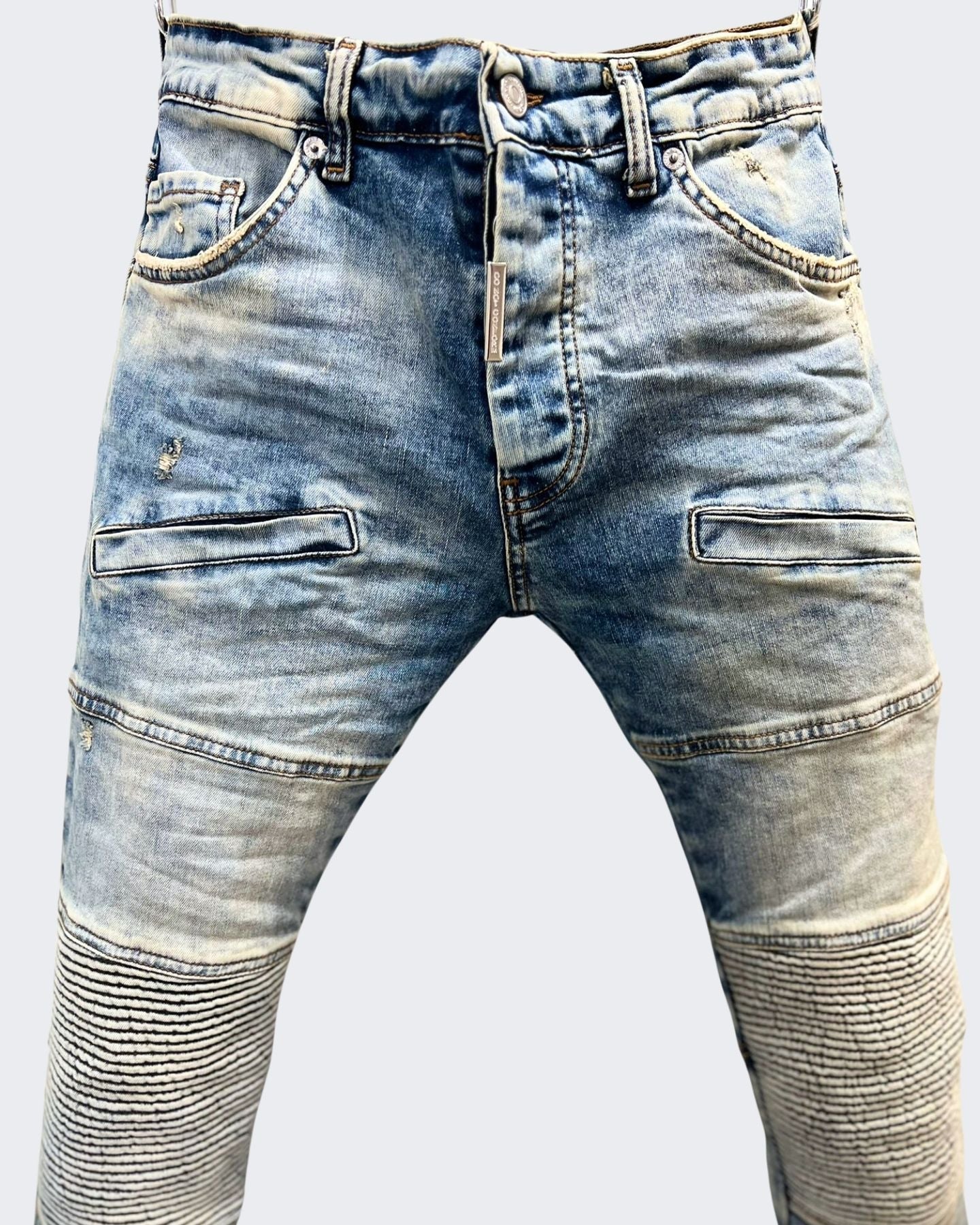Donotconform Jeans JEANS370-V.U - SanShopLuxury - 2024, 54, Abbigliamento, Biker, Blu, Blu Sabbiato, Donotconform, Idoneo, Jeans, Outlet, Primavera/Estate, SS24, Uomo