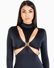 District Margherita Mazzei Tuta Intera 6LG80-0407 - SanShopLuxury - 2025, Abbigliamento, Autunno/Inverno, District Margherita Mazzei, Donna, FW25, Idoneo, M, Nero, New, S, Tuta Intera, XS