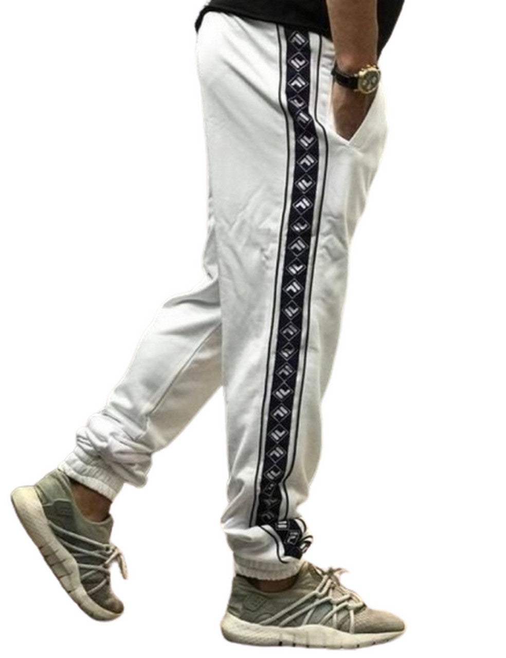 Inverno, Bianco, Blu, Fila, FW18, L, M, Outlet, Pantatuta, S, Uomo, XL, XXL