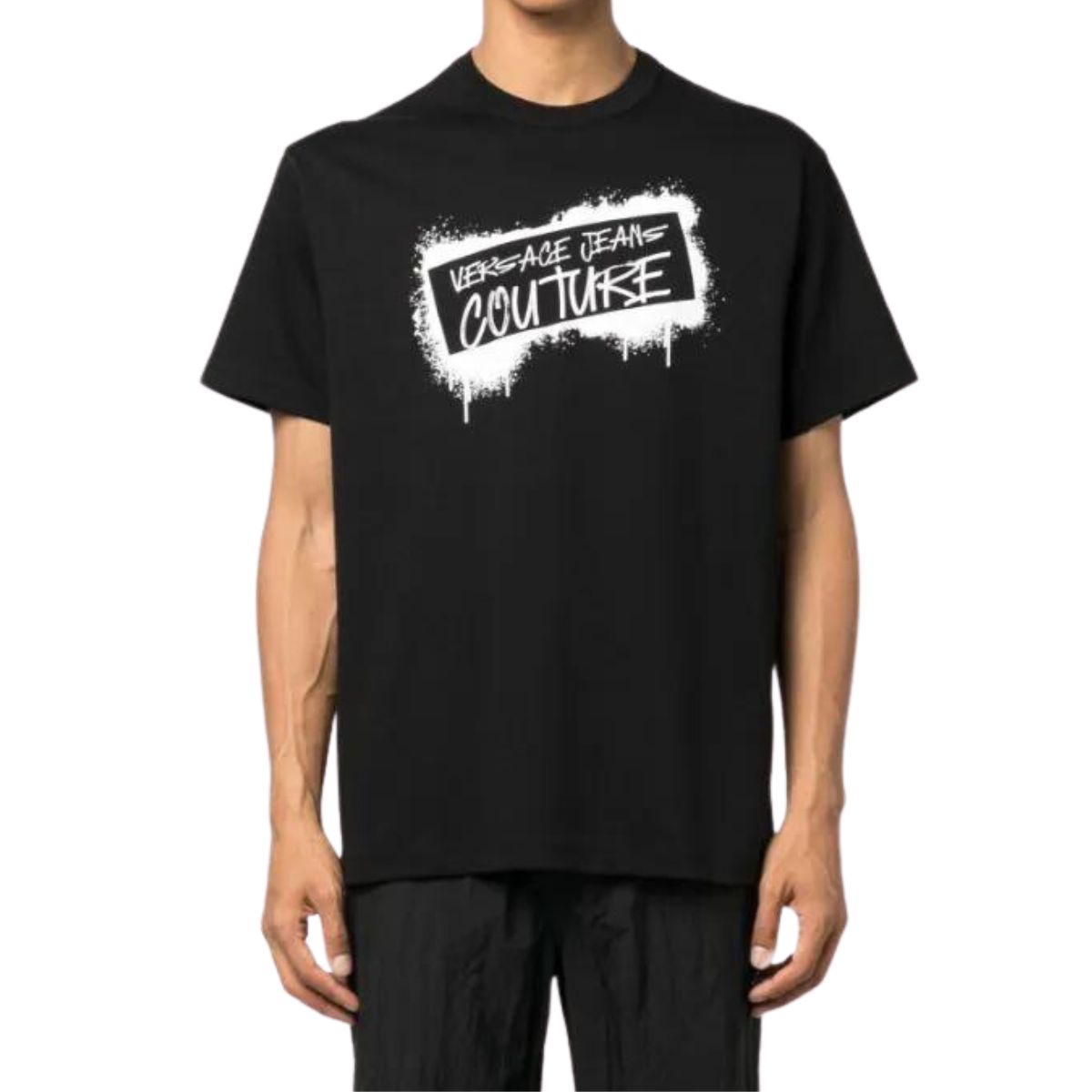Inverno, FW23, Idoneo, L, M, Nero, Outlet, T-Shirt, Uomo, Versace Jeans Couture, XL