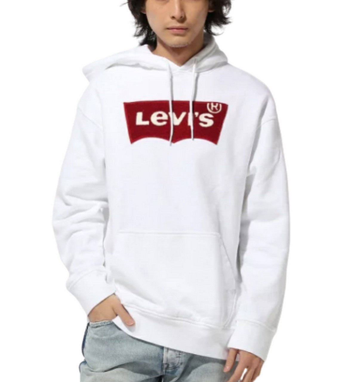 Inverno, Bianco, Felpa, FW19, Girocollo, Levi's, Outlet, Uomo, XXL