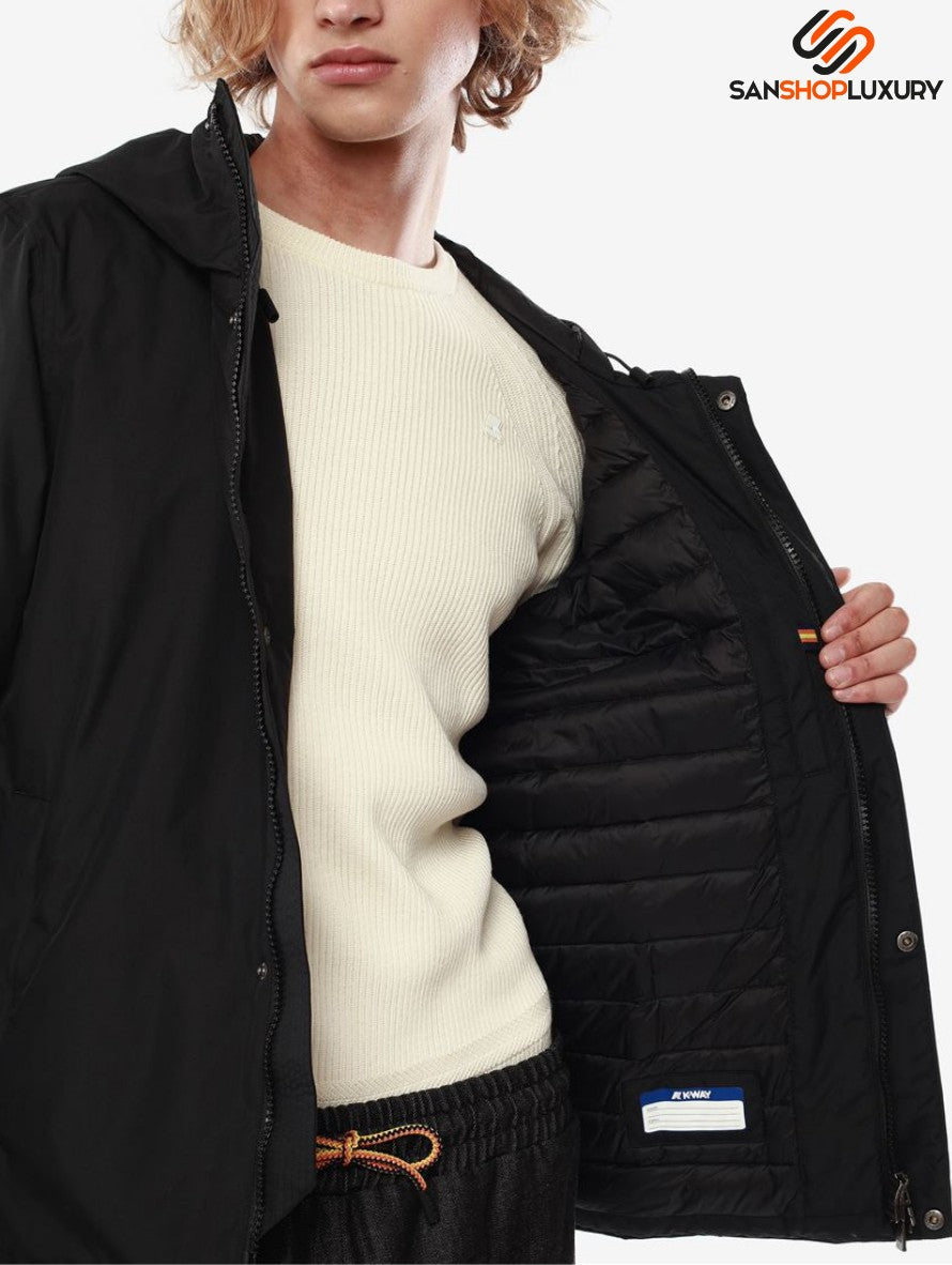 K-Way Giubbino K61148W - SanShopLuxury - -50%, 2021, Abbigliamento, Autunno/Inverno, Blu, FW21, Giubbino, K-Way, L, M, Nero, Outlet, Uomo, XL, XXL