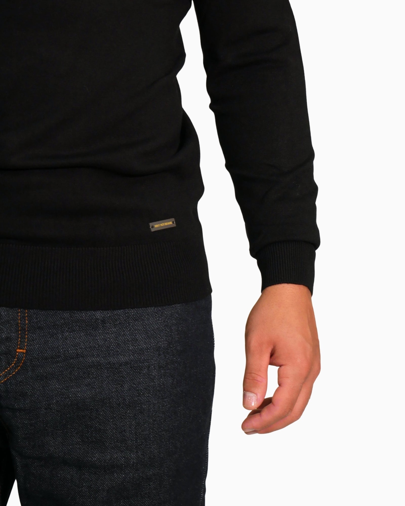 Why Not Brand Maglieria WNB15-NERO - SanShopLuxury - 2025, Abbigliamento, Autunno/Inverno, FW25, Idoneo, L, M, Maglieria, Nero, New, Uomo, Why Not Brand