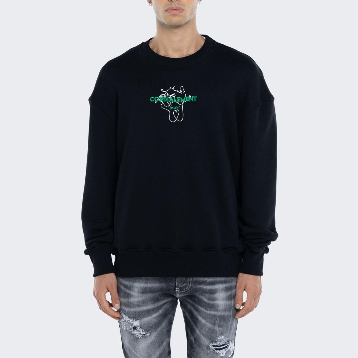 Inverno, Felpa, FW23, Gavensemble, Girocollo, L, M, Nero, Outlet, S, Uomo, XL, XXL