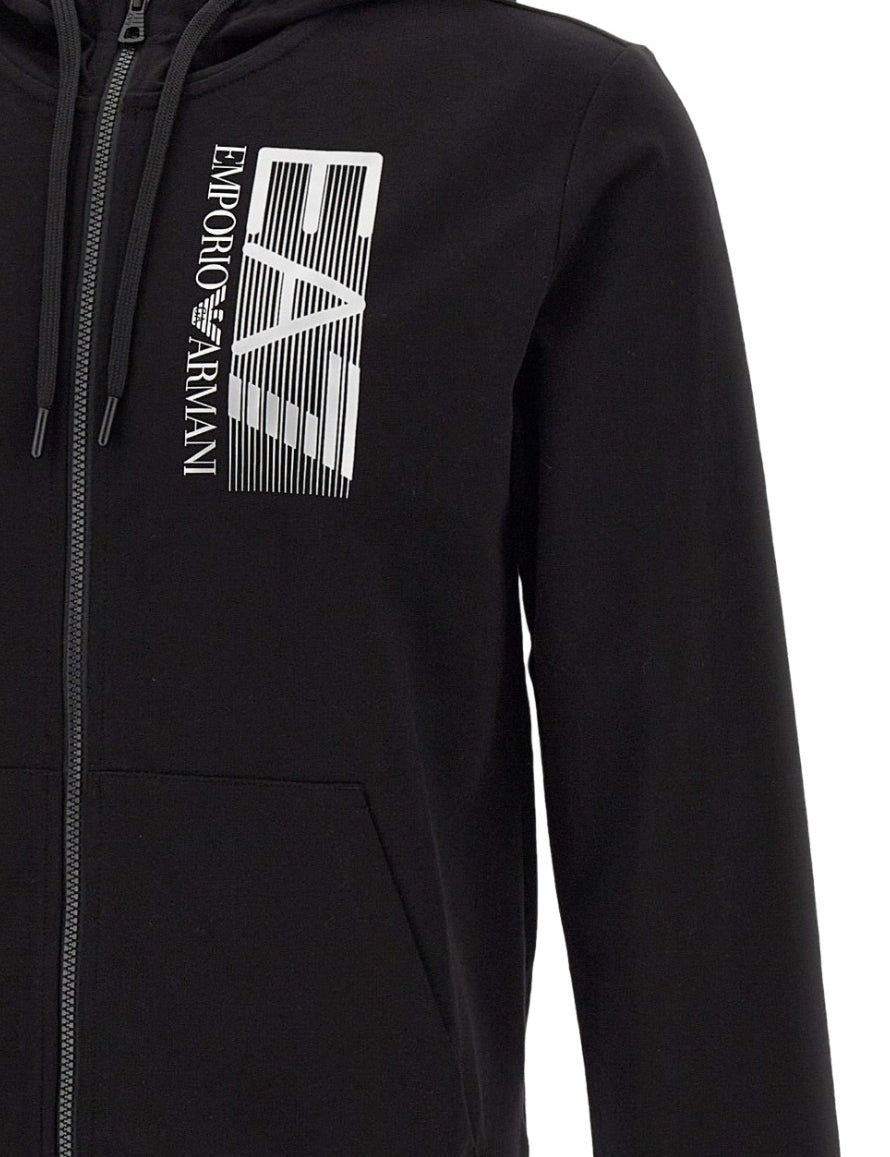 Inverno, Ea7 Emporio Armani, Felpa, FW22, Idoneo, M, Nero, Outlet, S, Uomo, XL, XXL, Zip
