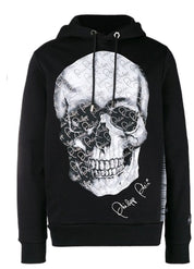 Philipp Plein Felpa MJB0582 PJO002N - SanShopLuxury - -50%, 2018, Abbigliamento, Autunno/Inverno, Con Cappuccio, Felpa, FW18, Nero, Outlet, Philipp Plein, Uomo, XL, XXL, XXXL