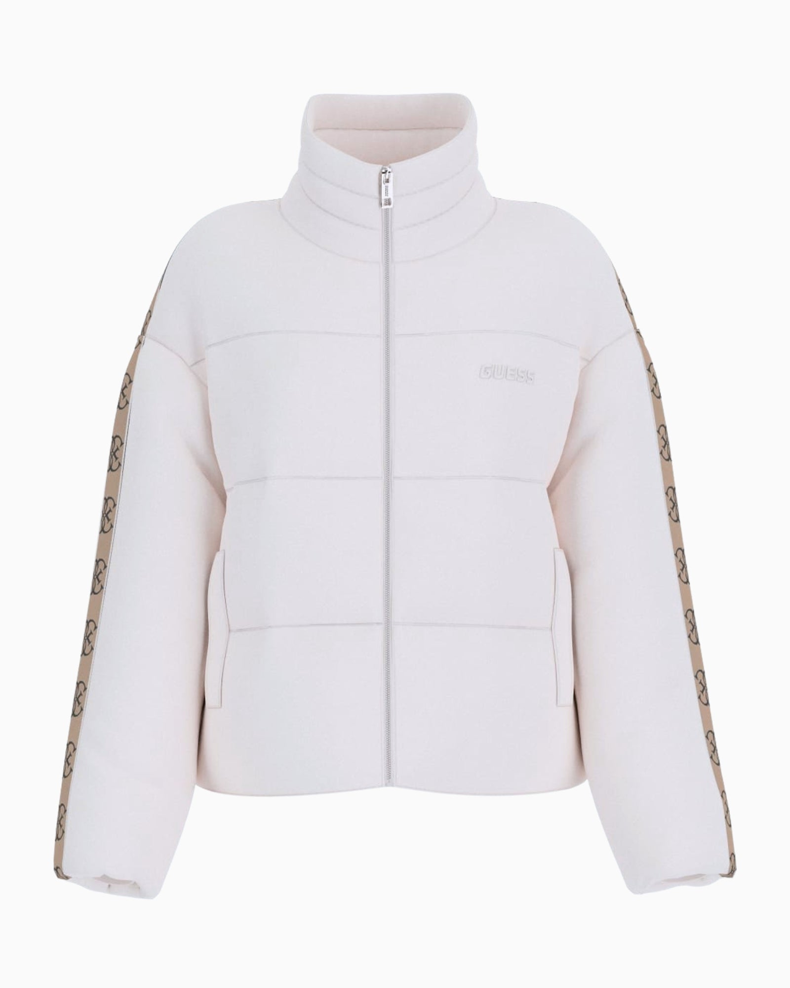 Guess Giubbino V5BL11 WGYC2 G6K5 - SanShopLuxury - 2025, Abbigliamento, Autunno/Inverno, Avorio, Donna, FW25, Giubbino, Guess, Idoneo, L, M, New, S