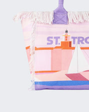 Mc2 Saint Barth Borsa a Mano VANI001-00272F - SanShopLuxury - Beachwear, Borsa a Mano, Borsa da spiaggia, Carry Over, Donna, Lilla, Mc2 Saint Barth, New, Primavera/Estate, Stellato, Unica, Valigeria