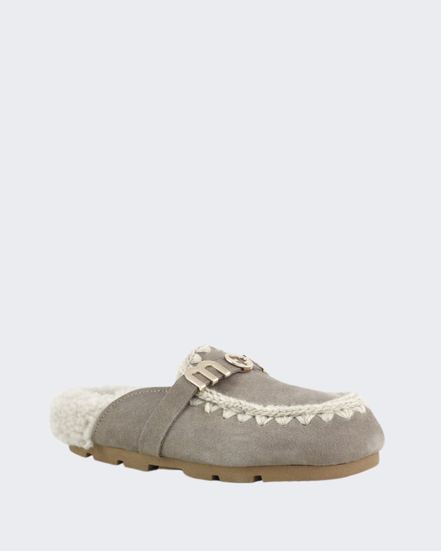 Inverno, Calzature, Donna, FW25, Grigio, Idoneo, Mou, New, Slipper