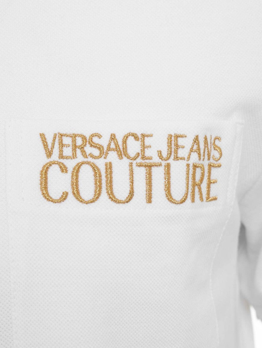 Versace Jeans Couture T-Shirt Polo 72GAGT01 - SanShopLuxury - 2022, Abbigliamento, Bianco, L, Nero, Outlet, Primavera/Estate, SS22, T-Shirt Polo, Uomo, Versace Jeans Couture, XL