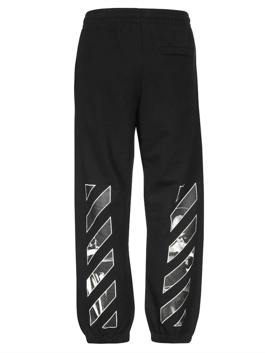 Off-White Pantatuta OMCH029C99FLE004 - SanShopLuxury - Abbigliamento, Autunno/Inverno, Carry Over, Continuativo, Idoneo, L, M, Nero, New, Off-White, Pantatuta, Primavera/Estate, S, Uomo, XL